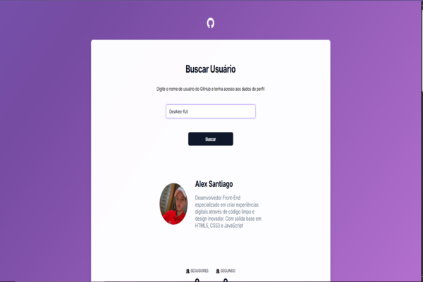 Visualizador de Perfil do GitHub